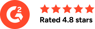 Rated 4.8 stars on G2
