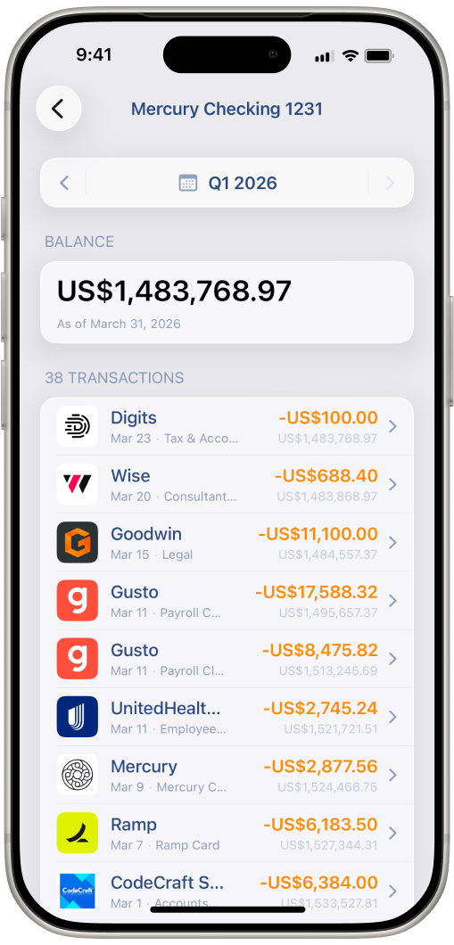 Digits Banks & Cards on iPhone